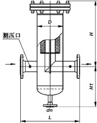 燃?xì)膺^(guò)濾器結(jié)構(gòu)示意圖