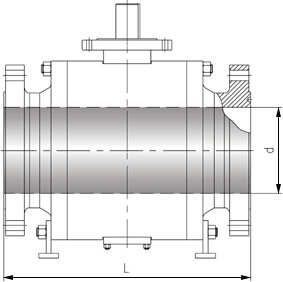 Inconel625球閥結(jié)構(gòu)示意圖